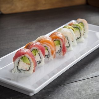 Order Rainbow Roll food online from Ichiban Golden Dragon store, South Bend on bringmethat.com