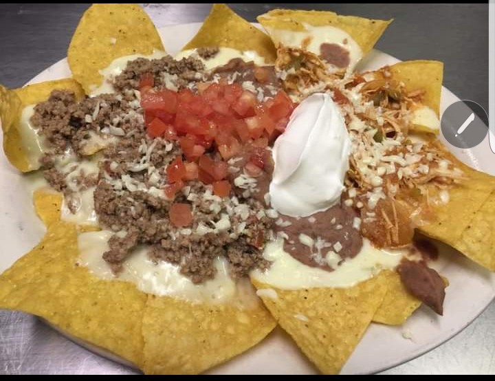 Order Nachos food online from La Palma Mexican Grill store, Johnstown on bringmethat.com