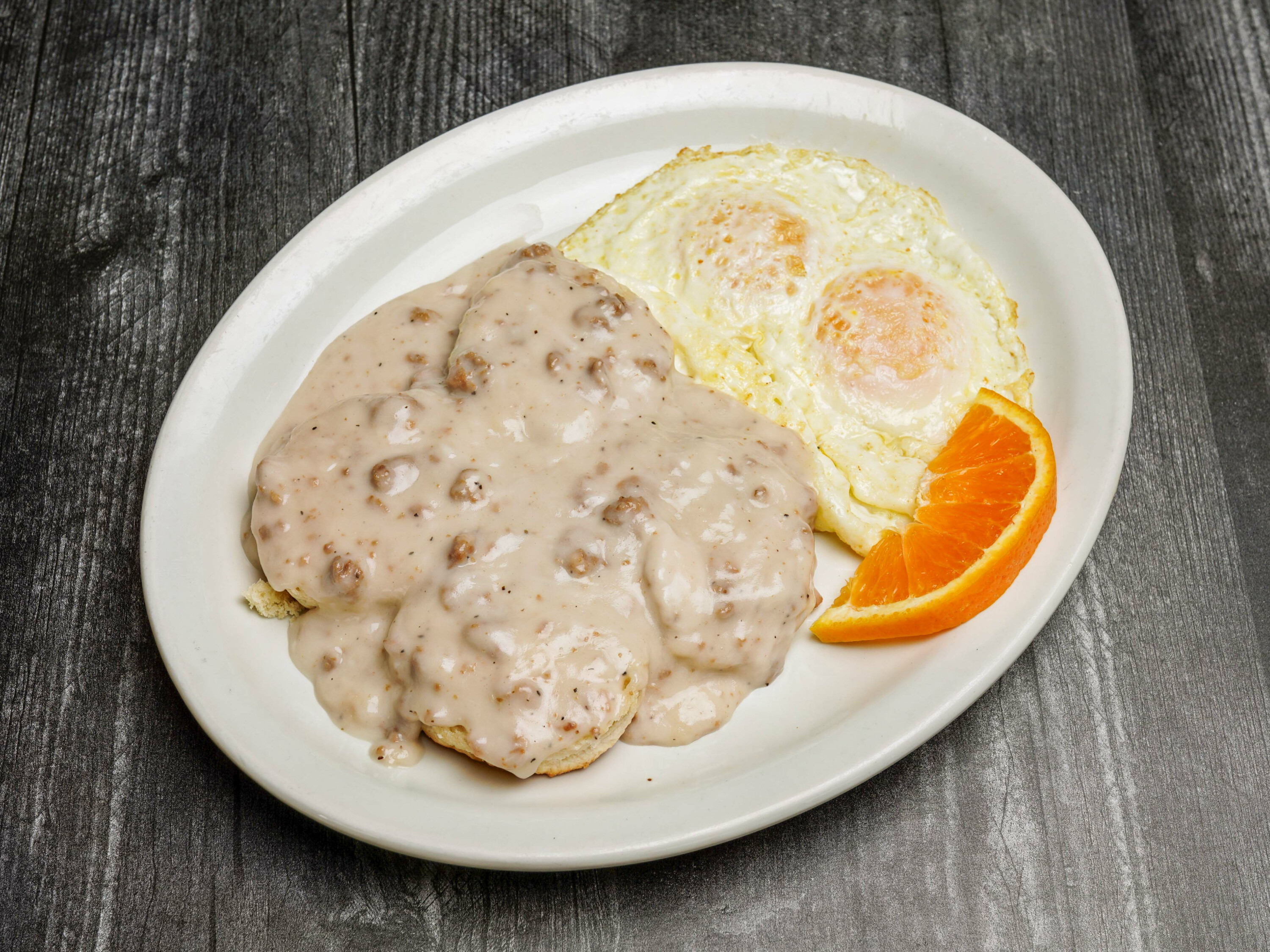 Order 1. Biscuits and Gravy food online from El Chile Restaurant and Pancake House store, Chicago on bringmethat.com