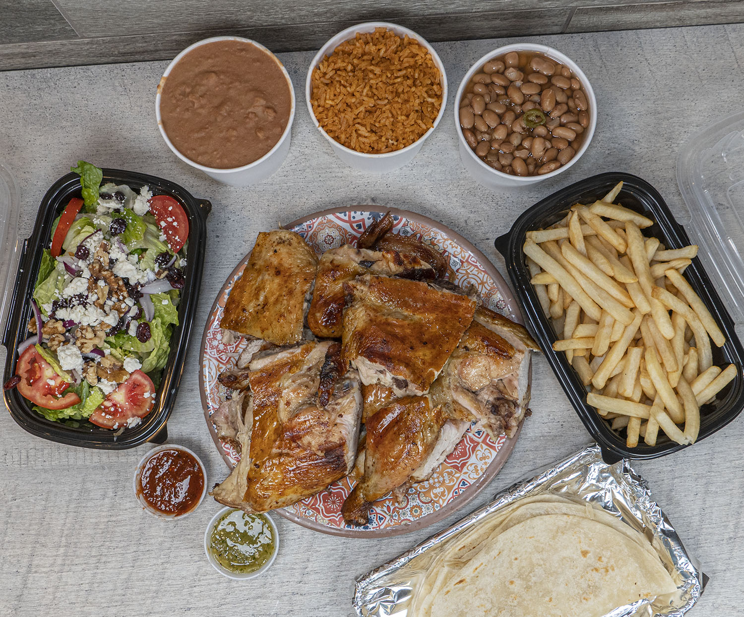 Order 12 Piece Chicken Meal food online from El Pollo Grill store, Chula Vista on bringmethat.com