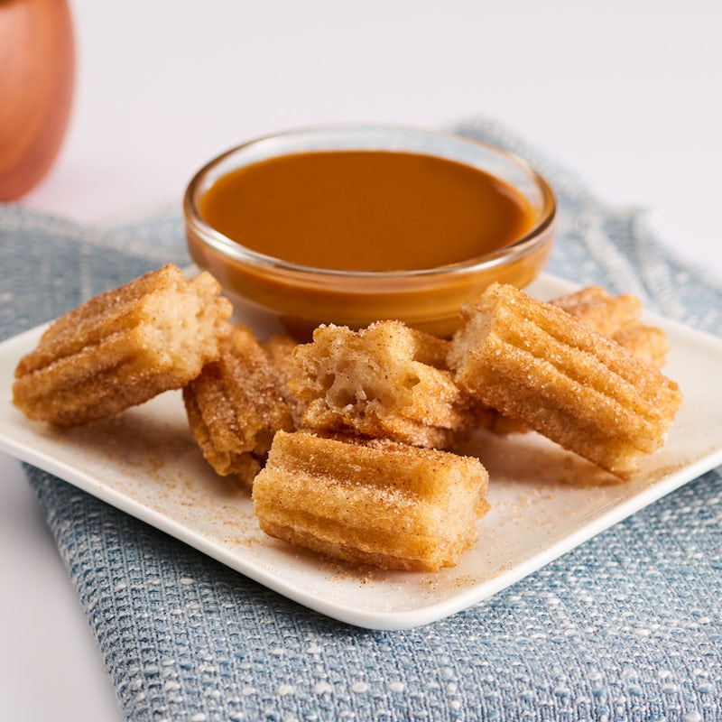 Order Churro Bites with Dulce de Leche Sauce food online from Rubio store, Sunnyvale on bringmethat.com
