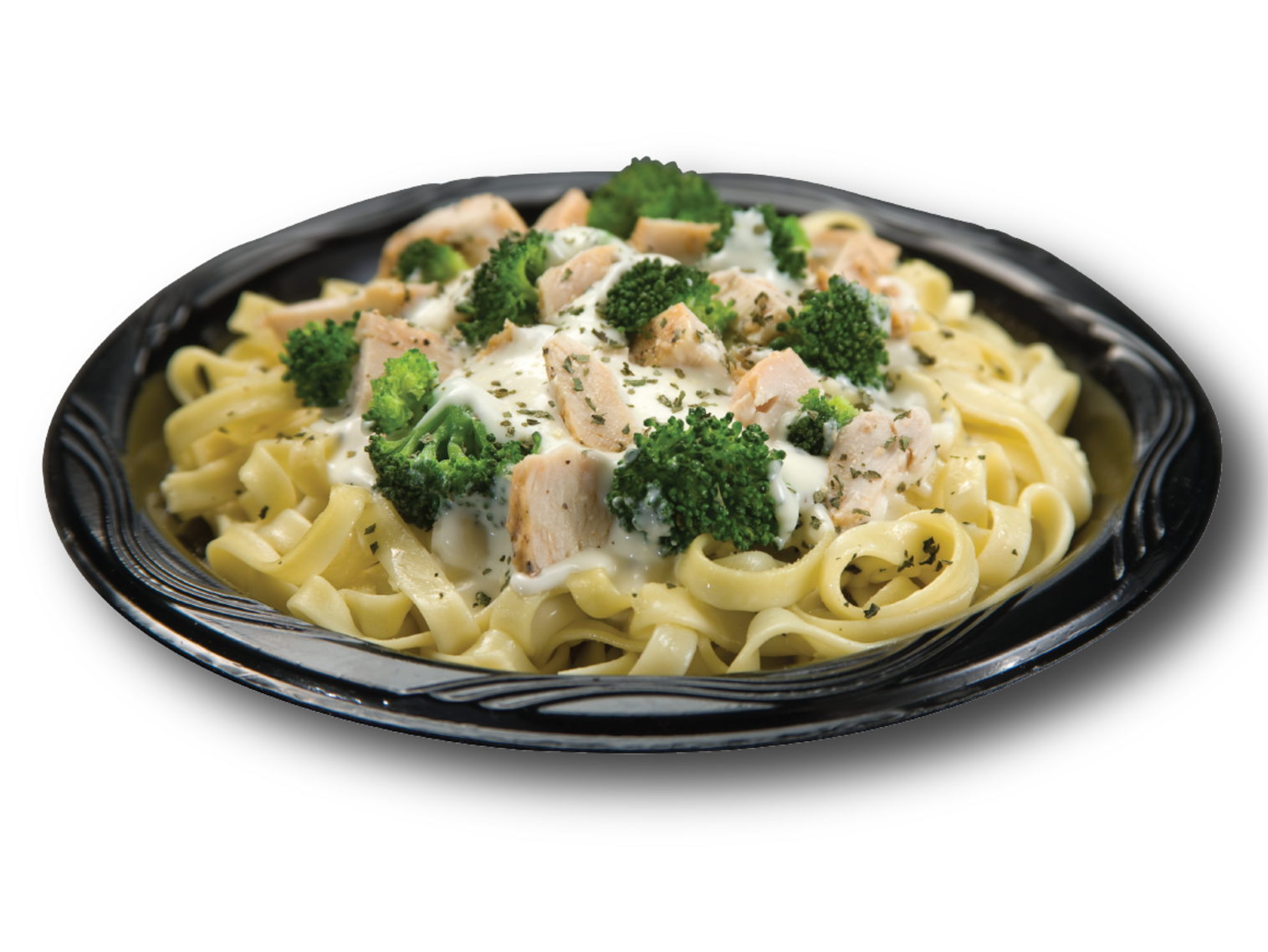 Order Fettuccine with Alfredo Sauce, Chicken and Steamed Broccoli food online from Rocky Rococo store, New Berlin on bringmethat.com