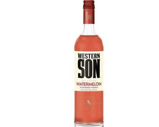 Order Western Son Watermelon, 750mL vodka (40.0% ABV) food online from Cold Spring Liquor store, Liberty Hill on bringmethat.com