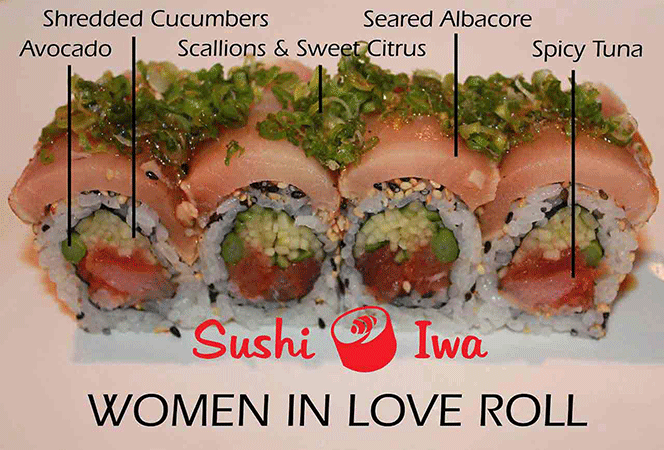Order WOMAN IN LOVE food online from Sushi Iwa store, Clayton on bringmethat.com