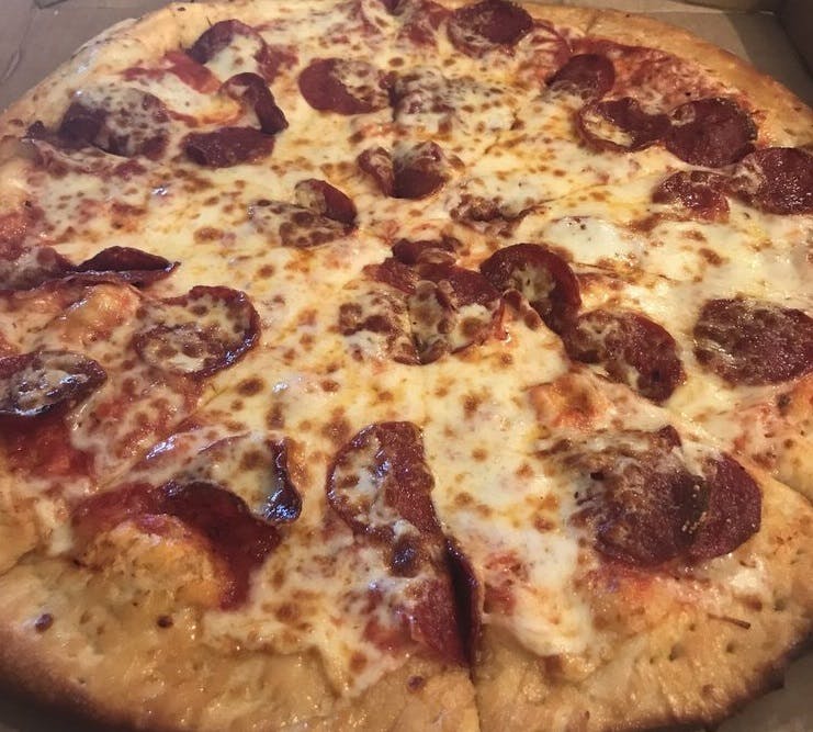 Order Pepperoni Pizza - Large food online from Brothers Pizza store, Little Egg Harbor Township on bringmethat.com