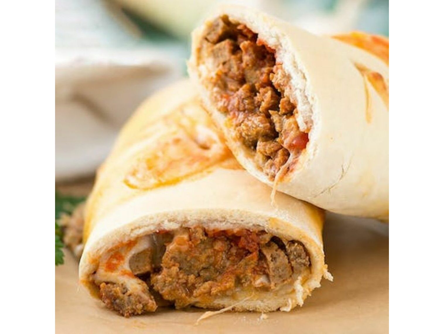 Order The Meatball Provolone Stromboli food online from Romano's store, Essington on bringmethat.com