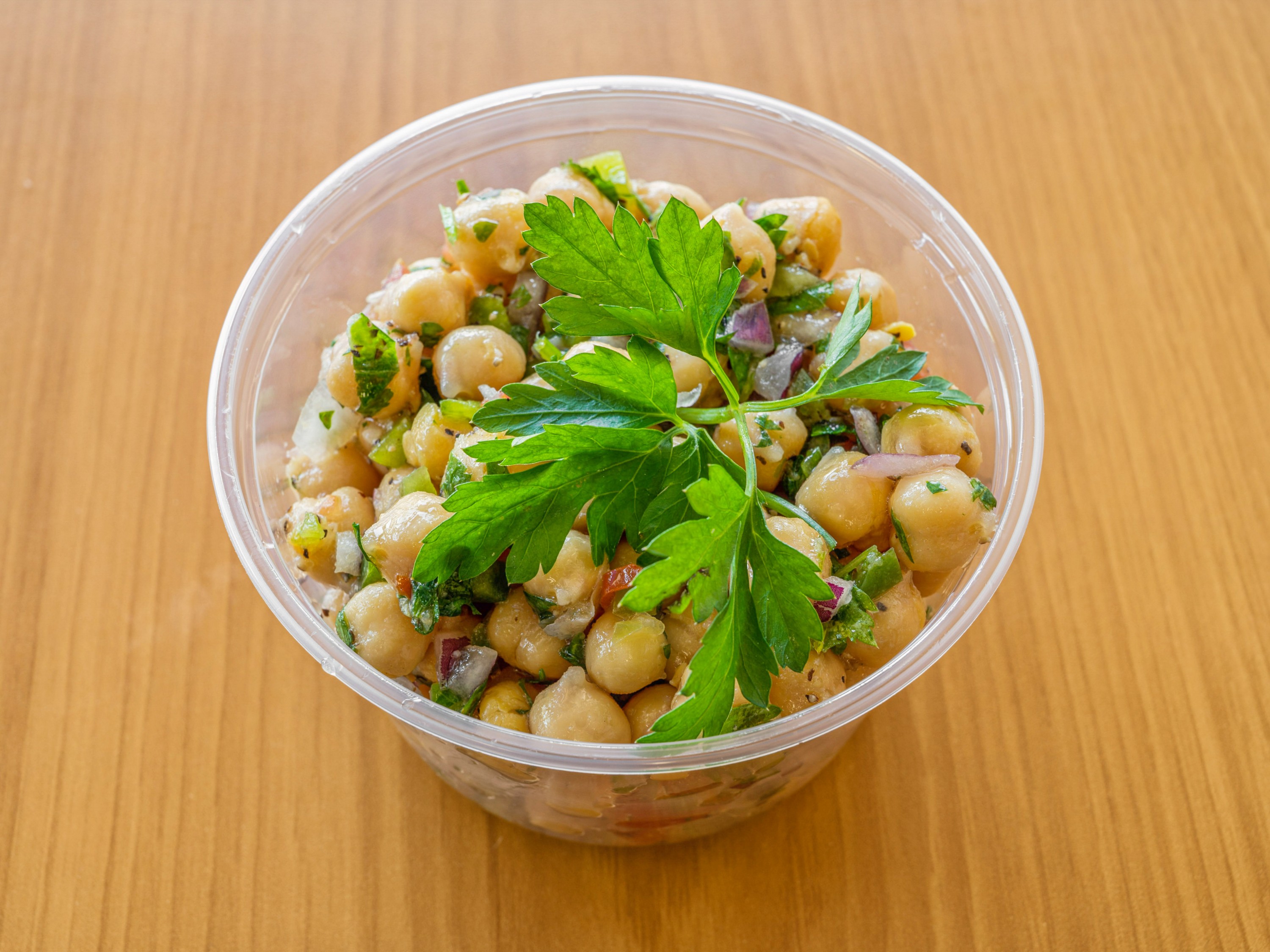 Order Chickpeas Salad food online from Dimitris Gyro Grill store, Harrison on bringmethat.com