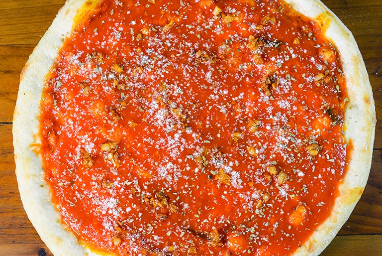 Order Tomato Pie - Personal 12'' food online from Ciconte's Italia Pizzeria store, Marlton on bringmethat.com