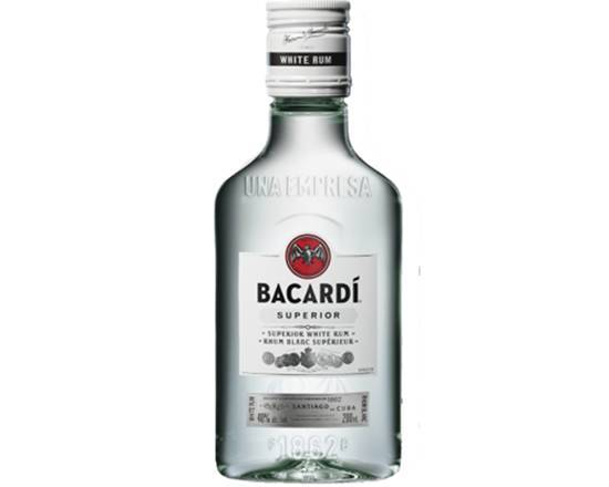 Order Bacardi Superior Rum, 200mL liquor (40% ABV) food online from Samco Food Store store, Bakersfield on bringmethat.com