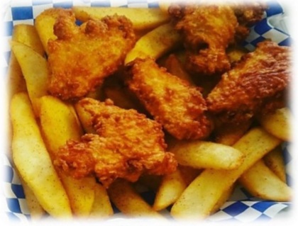 Order Kids Chicken Wings with Fries food online from Taste Of Greek store, Kingwood on bringmethat.com