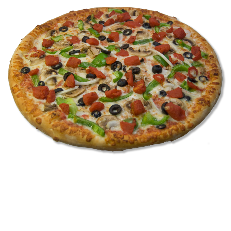 Order Garden Veggie Pizza food online from Brick's Pizza store, Centreville on bringmethat.com