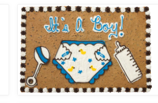 Order It's a Boy - O4003 food online from Cookie Co store, Longview on bringmethat.com