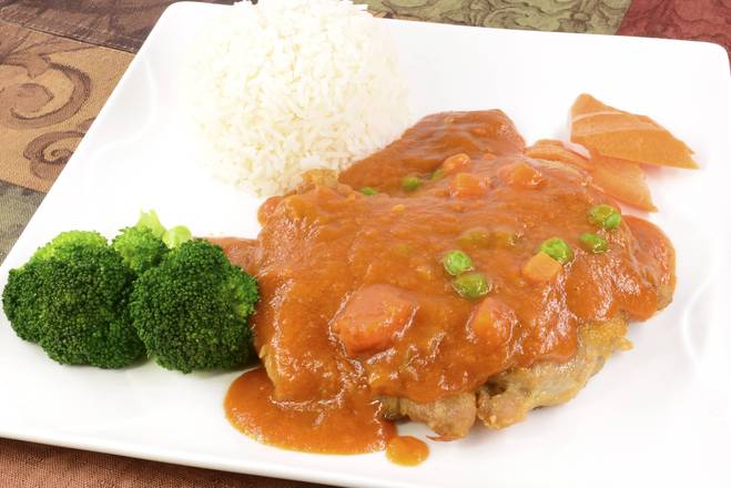 Order Chicken Steak (香煎雞扒) food online from Hong Kong City store, Alameda on bringmethat.com