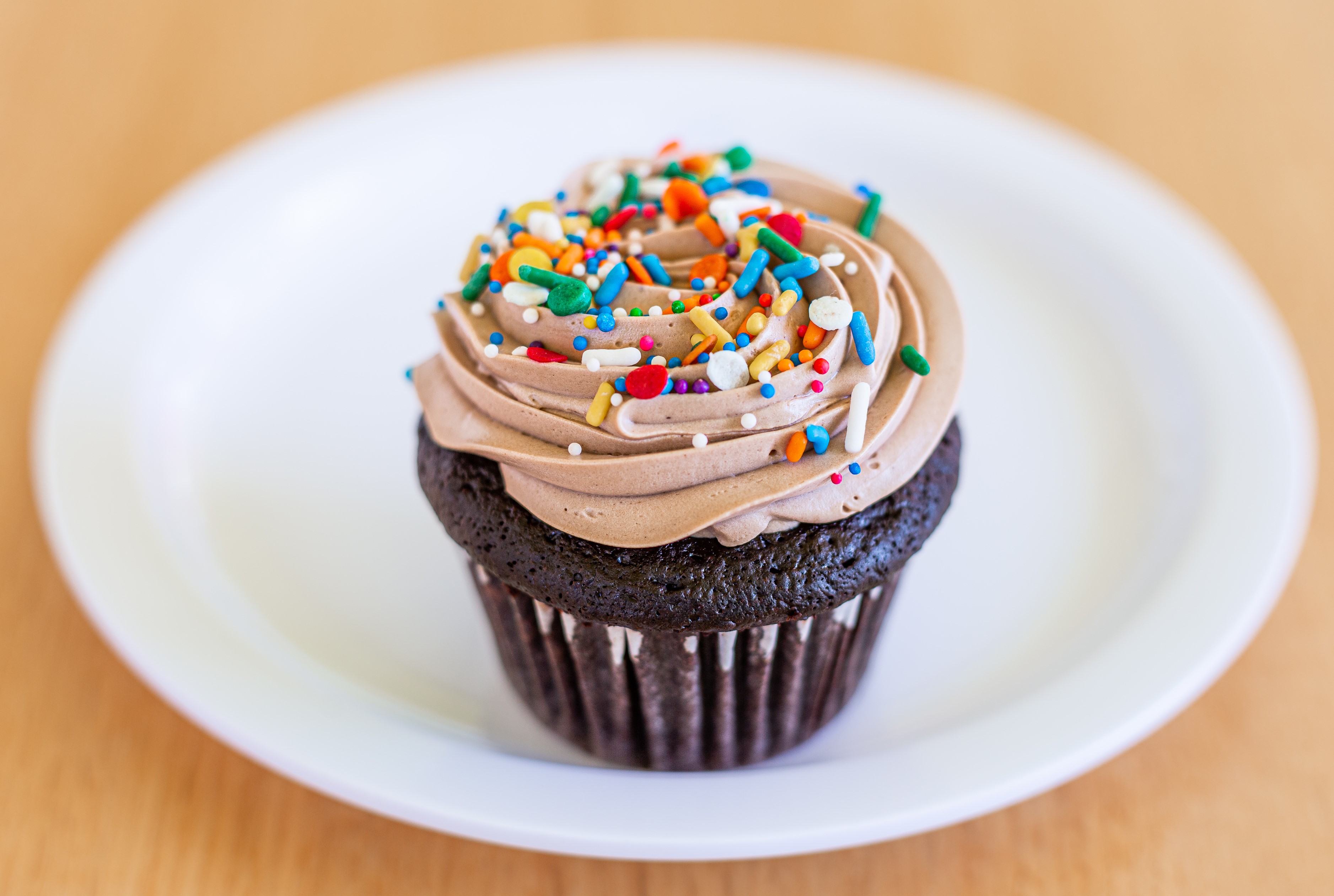 Order Double Chocolate Cupcake food online from Courageous Bakery & Cafe store, Oak Park on bringmethat.com