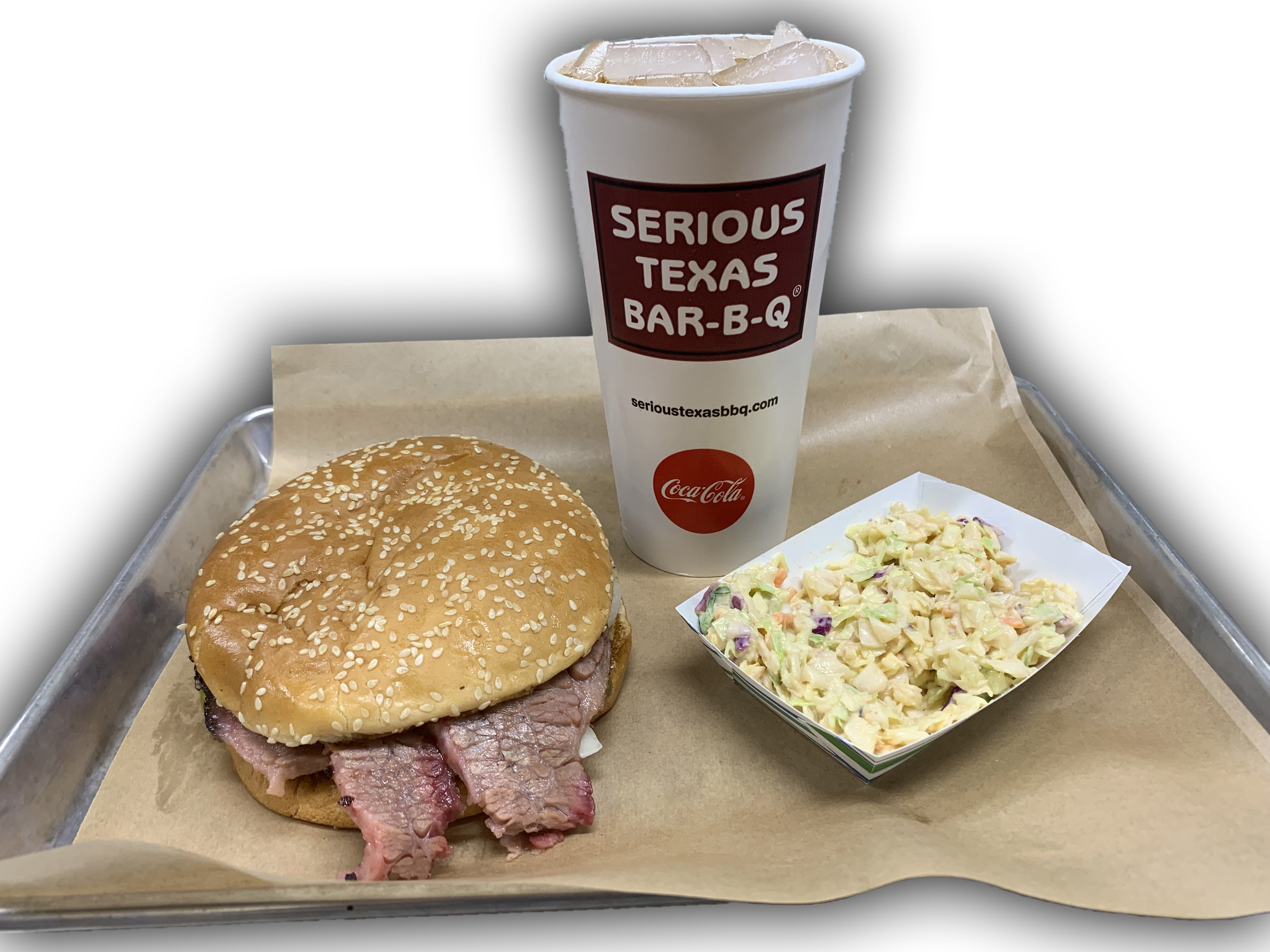Order #1 Sandwich Combo food online from Serious Texas Bbq store, Fort Collins on bringmethat.com