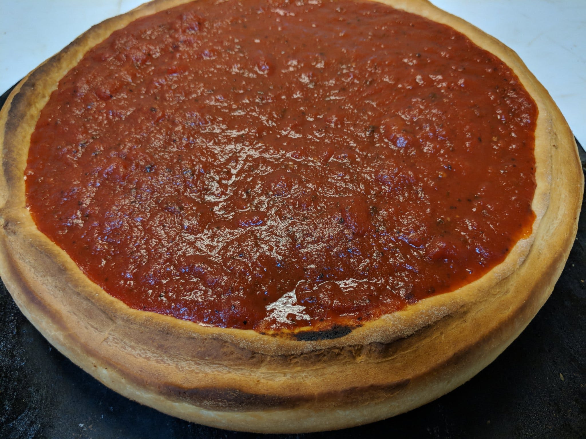 Order Chicago Style Stuffed Pizza - Small 12" food online from Pietanza's store, Bartlett on bringmethat.com