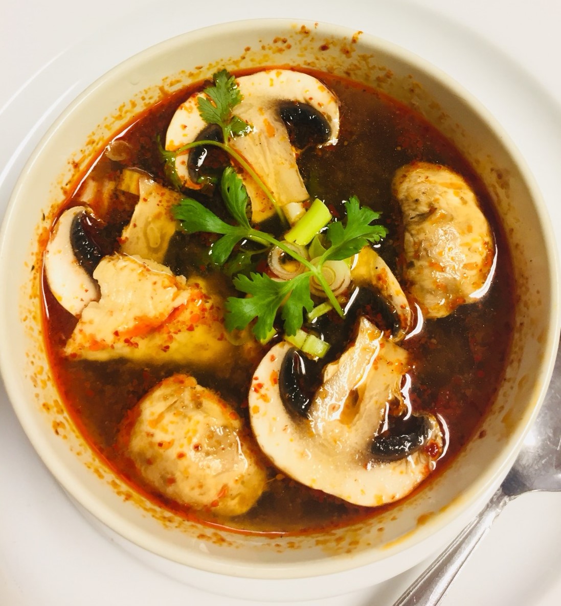 Order Hot and Sour Soup food online from Taste of Siam store, Stoneham on bringmethat.com