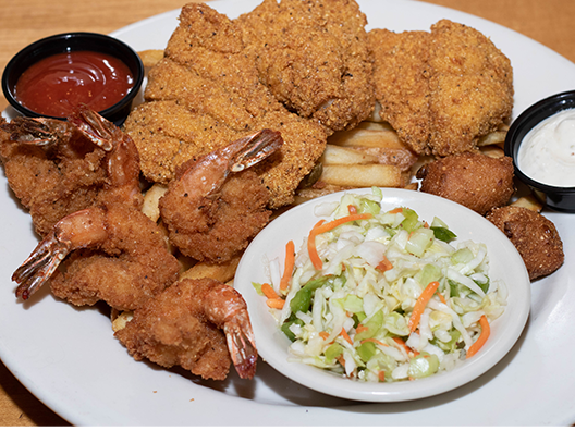 Order Catfish & Shrimp Combo food online from Rockfish Seafood Grill store, McKinney on bringmethat.com