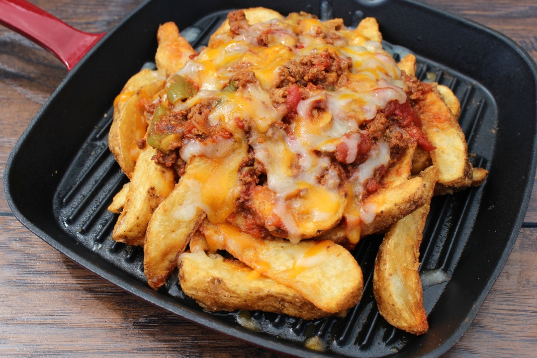 Order Chili Cheese Fries food online from Boston Burger Company store, Salem on bringmethat.com