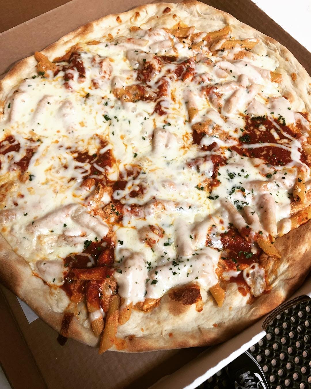 Order Baked Ziti Pizza - Large “16 food online from Linda's Pizza & Restaurant store, Manchester Township on bringmethat.com