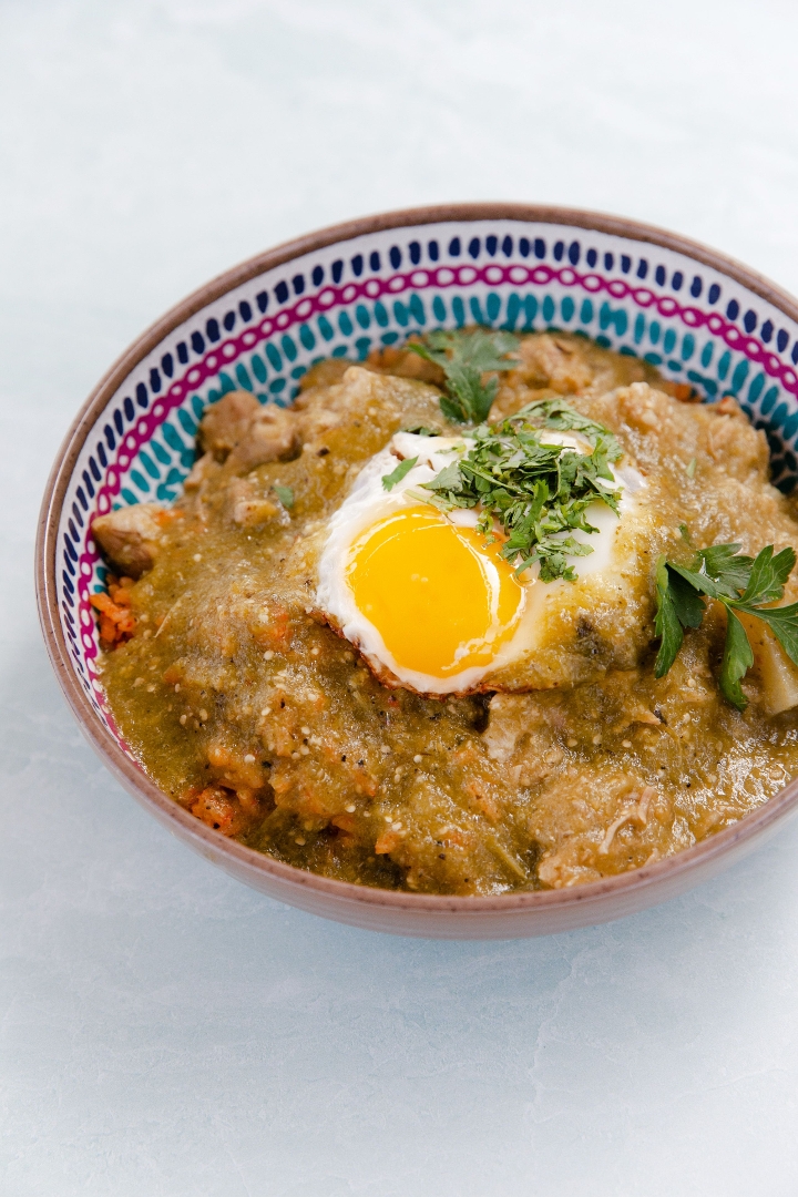 Order Chile Verde Bowl food online from Lola Mexican Cuisine store, Long Beach on bringmethat.com