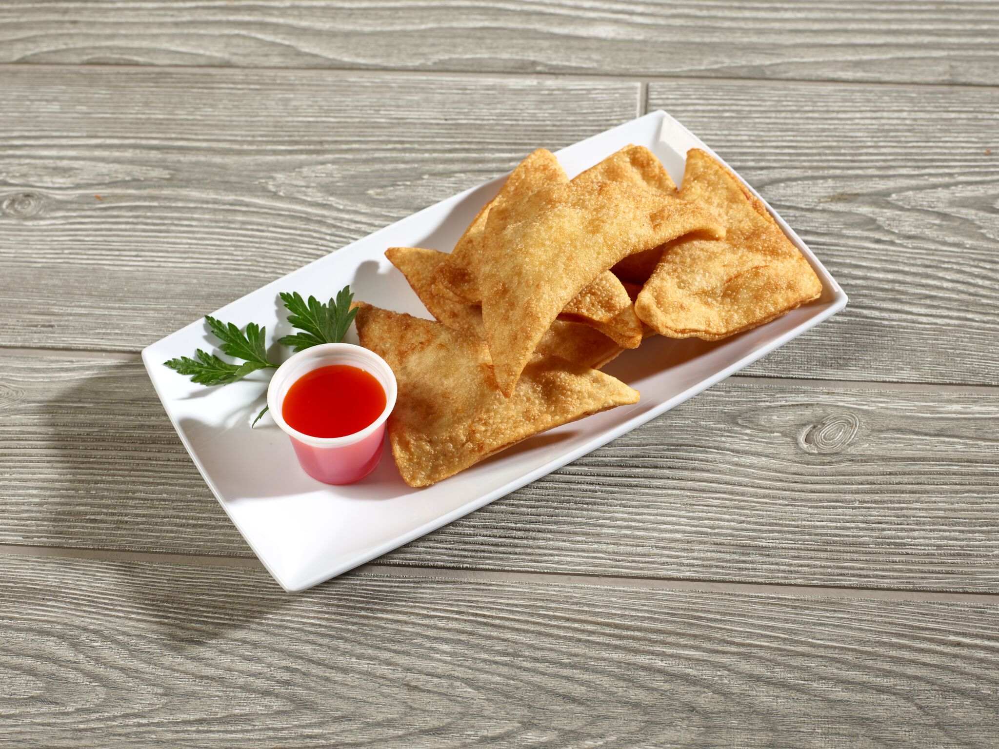 Order 6 Crab Cheese Wonton food online from Wild Basil store, Centennial on bringmethat.com