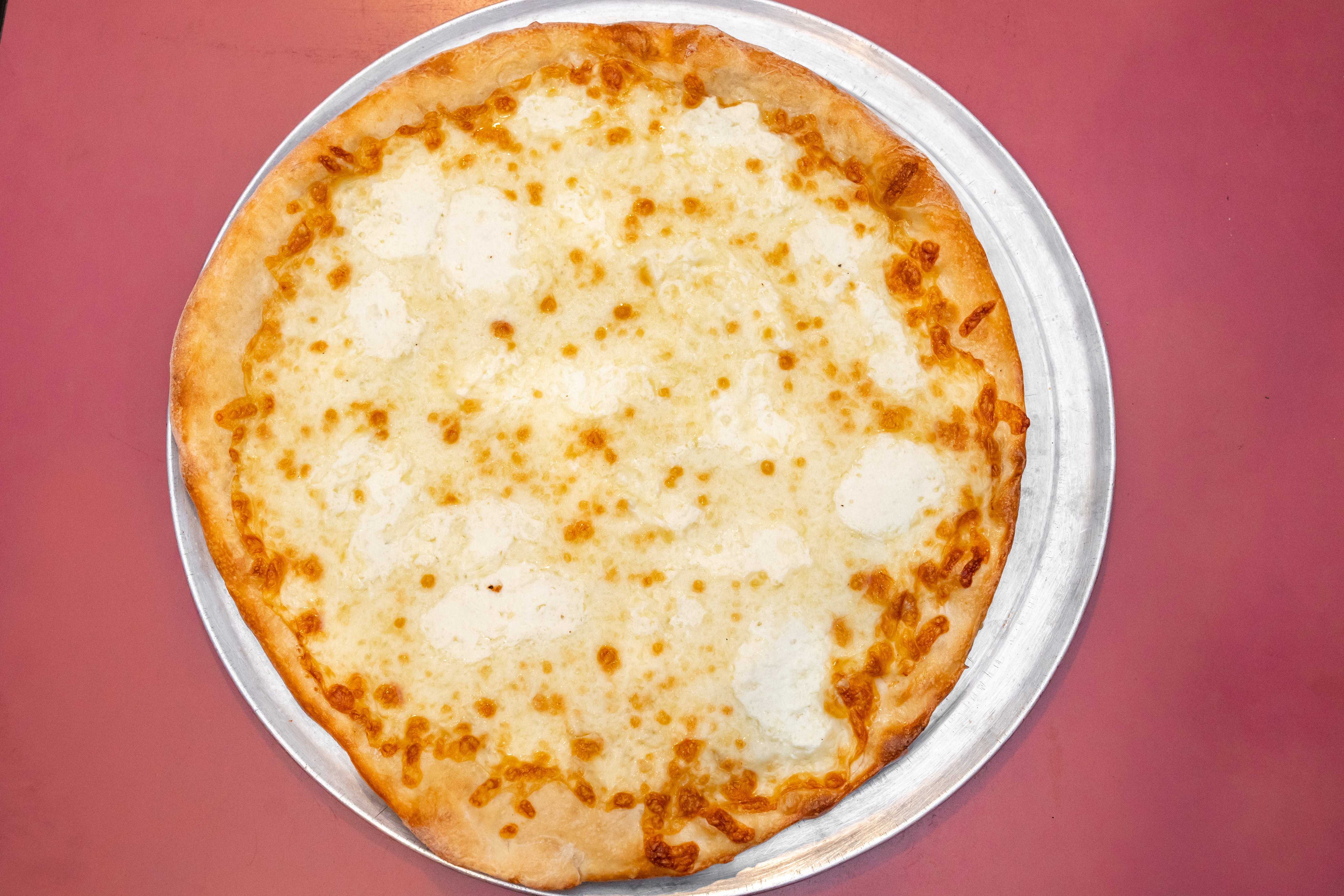Order White Pizza - Medium 12'' food online from Fox Pizza & Subs store, Danville on bringmethat.com