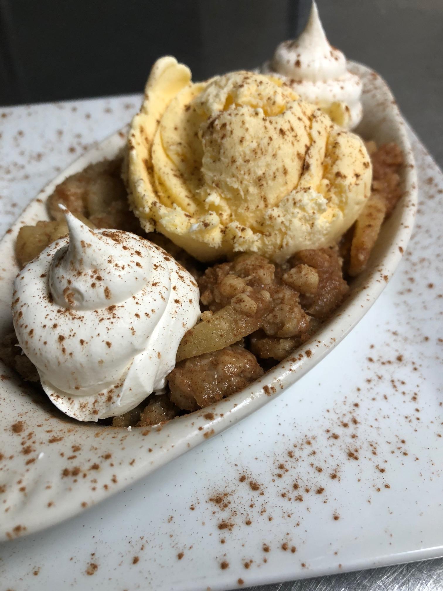 Order Apple Crisp_ food online from The Grapevine Restaurant & Catering store, Buffalo on bringmethat.com