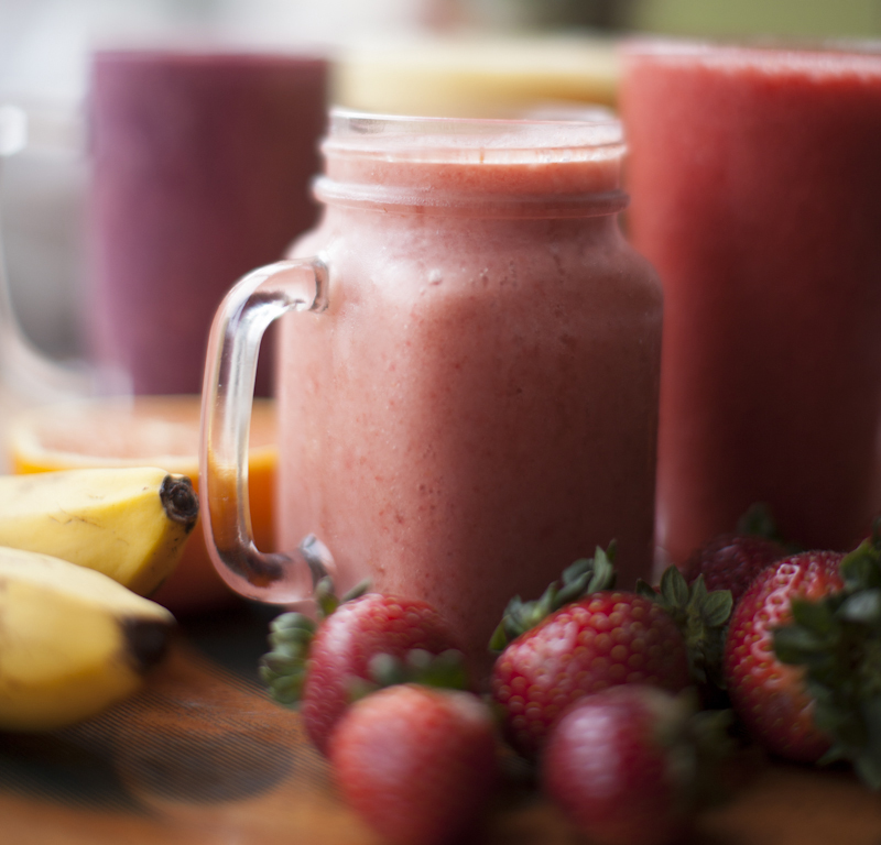 Order Strawberry Banana Smoothie food online from Port City Java store, Wilmington on bringmethat.com
