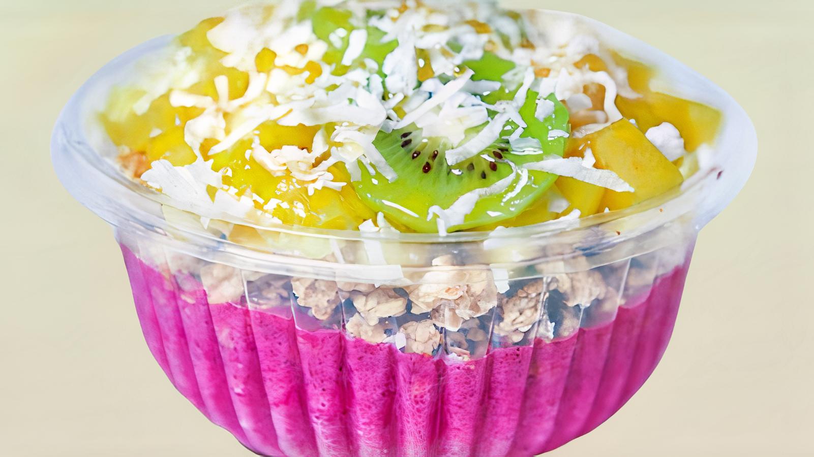 Order PINK RAINBOW PITAYA BOWL food online from Sweetberry Bowls store, Pompton Lakes on bringmethat.com
