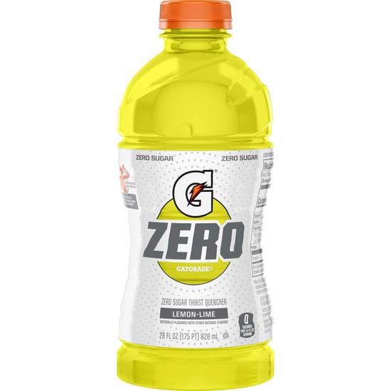 Order Gatorade Zero Sugar Thirst Quencher Lemon-Lime Bottle (28 oz) food online from Rite Aid store, DEPEW on bringmethat.com