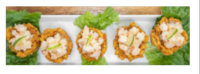 Order Tostones Rellenos Camarones \  Shrimp food online from The Latin Flavor Restaurant store, Newark on bringmethat.com