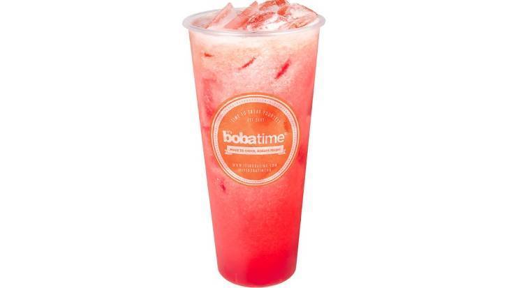 Order Strawberry Fruit Tea food online from Boba Time store, Glendale on bringmethat.com