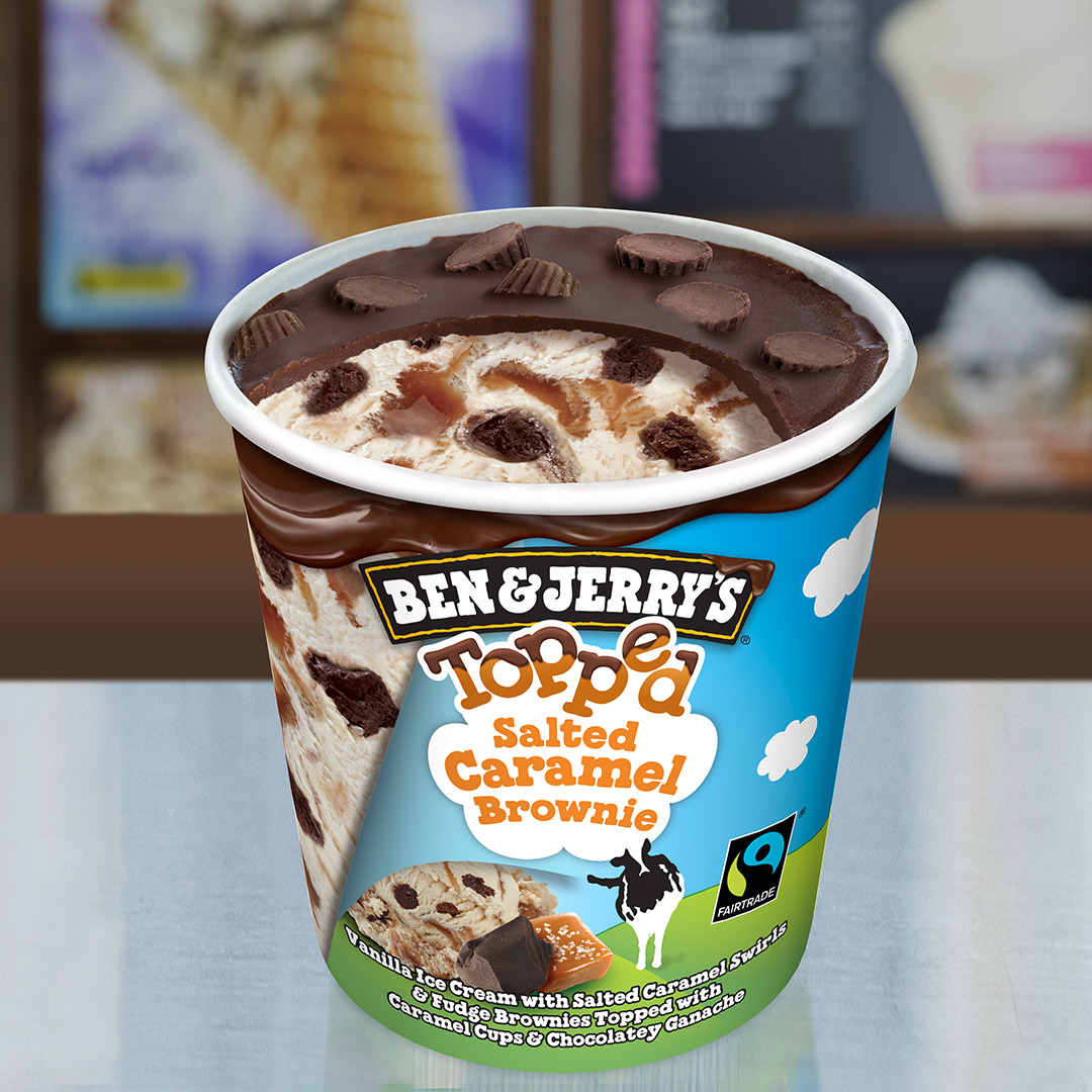 Order Pre-Packed Topped Ice Cream Pints food online from Ben & Jerry store, Northridge on bringmethat.com