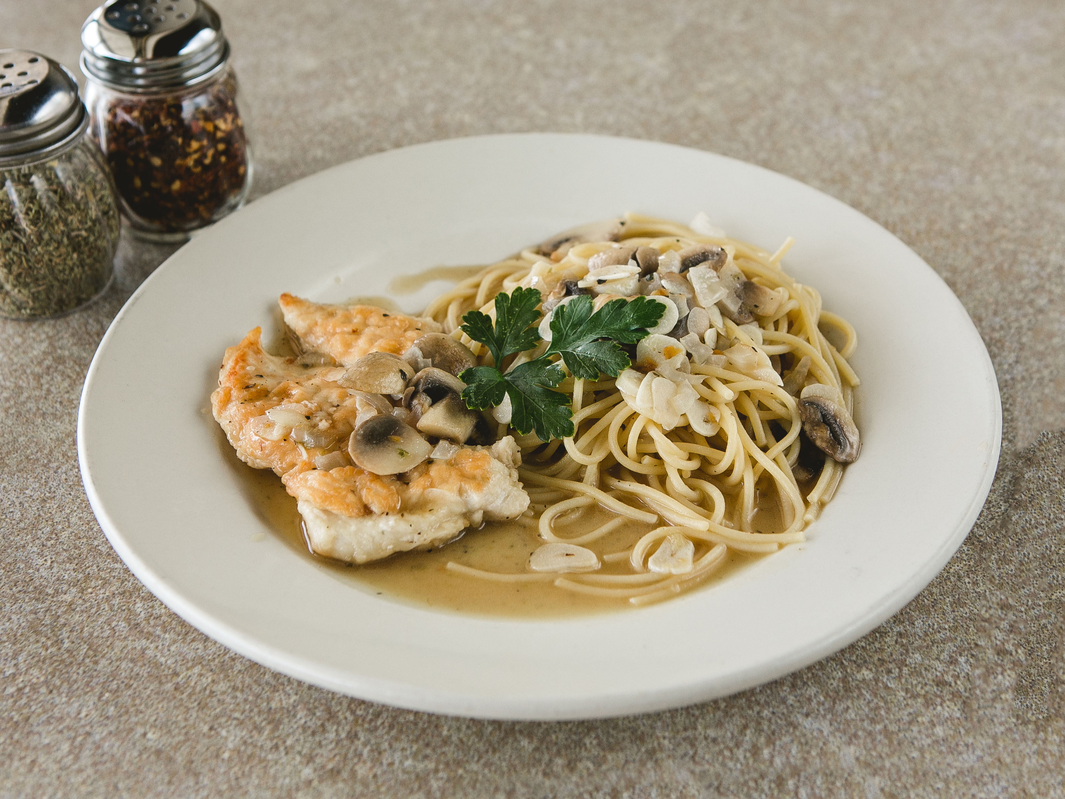 Order Chicken Marsala food online from The Pizza Stop store, Collegeville on bringmethat.com