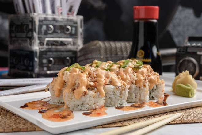 Order Electric Roll  food online from Rock N Roll Sushi store, Baton Rouge on bringmethat.com