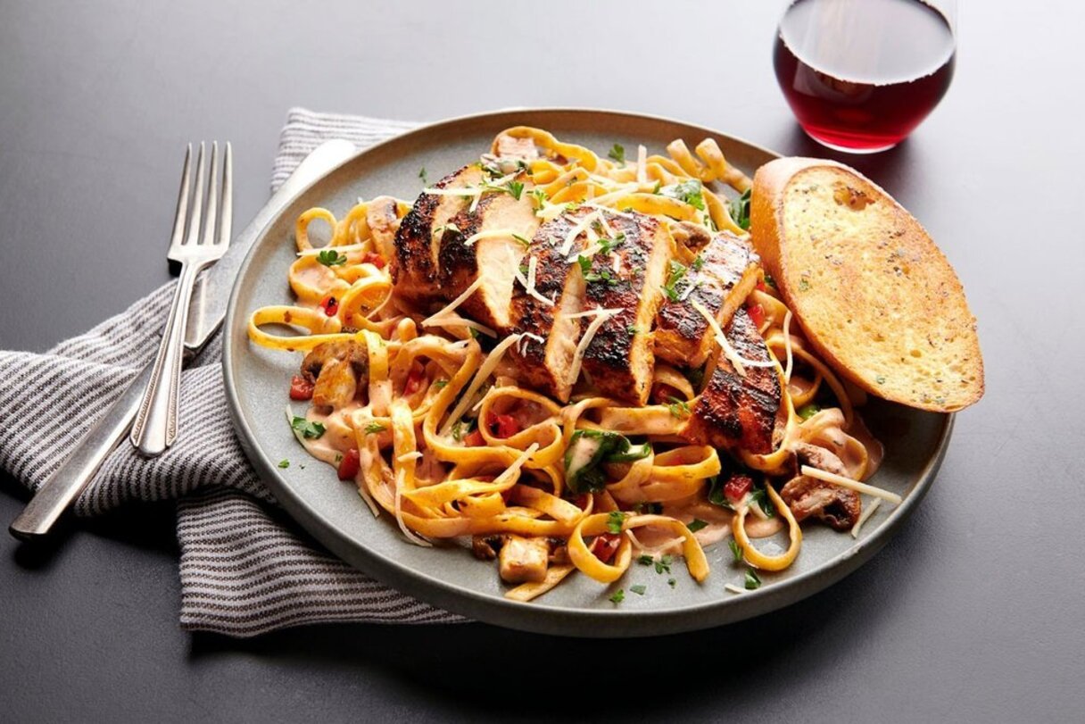 Order Blackened Chicken Alfredo food online from Champps store, Lansing on bringmethat.com