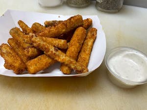 Order Fried Zucchini food online from Hogie House - E. Speedway store, Tucson on bringmethat.com