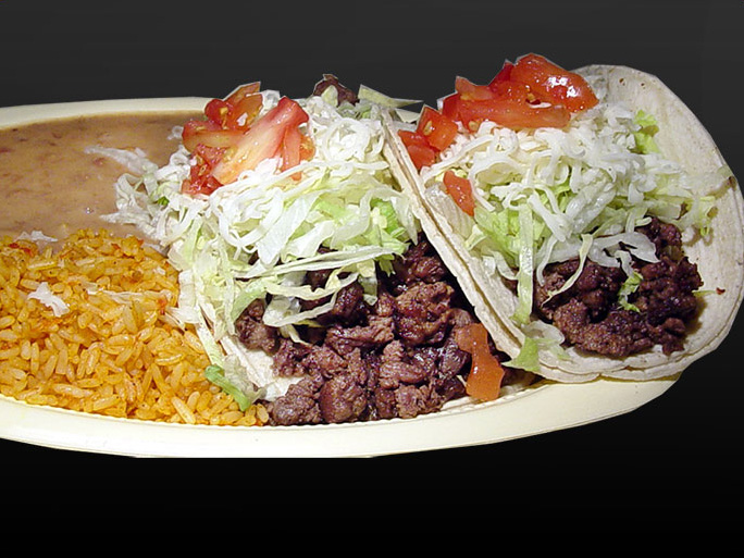 Order 2. Taco Dinner Combo Meal food online from El Famous Burrito store, Naperville on bringmethat.com