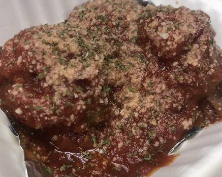 Order Beef & Pork Meatballs. App food online from Amighetti Late Night store, St. Louis on bringmethat.com