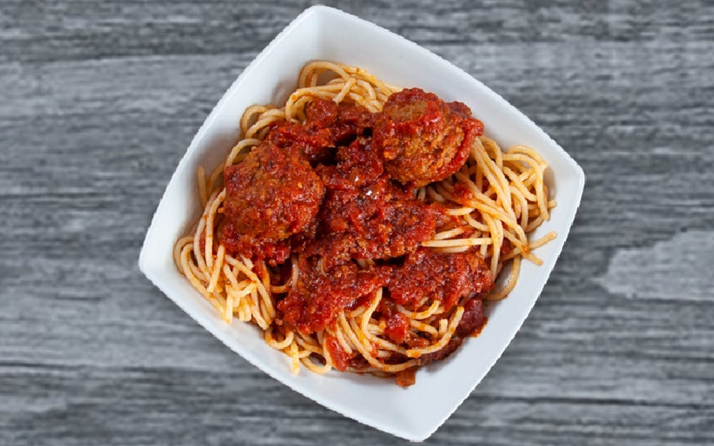 Order Kid's Spaghetti with Two Meatballs - 2 Pieces food online from Seasons Pizza store, Cockeysville on bringmethat.com