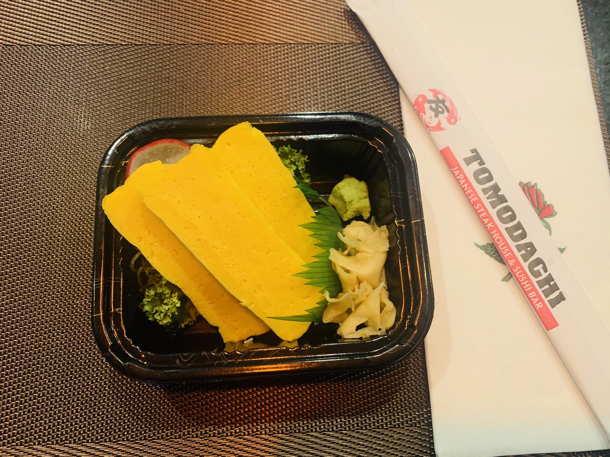Order 6. Tamago food online from Tomodachi Japanese Steakhouse & Sushi Bar store, Royersford on bringmethat.com