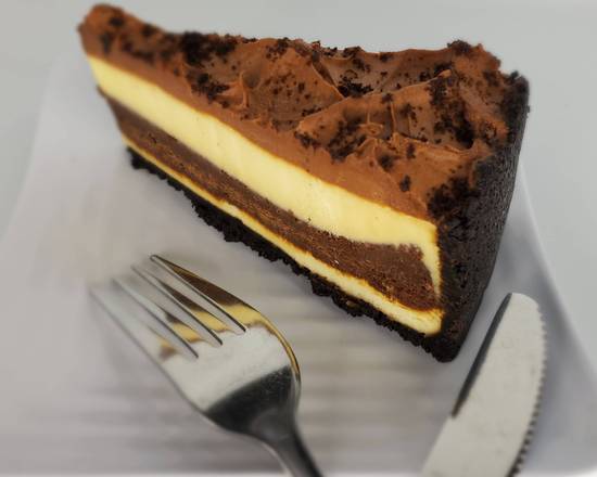 Order BROWNIE CHEESECAKE food online from Christine Casual Dining store, Green on bringmethat.com