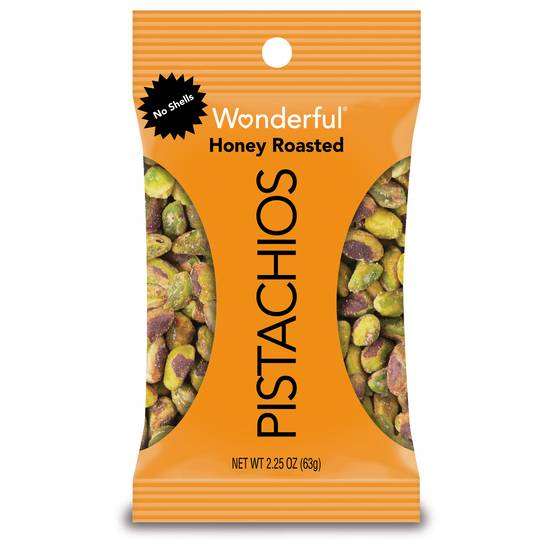 Order Wonderful Pistachios No Shells Honey Roasted (2.25 oz) food online from Rite Aid store, Yamhill County on bringmethat.com
