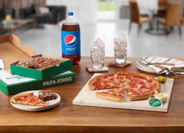 Order Pepperoni Pizza, Brownie & Pepsi Bundle food online from Papa Johns Pizza store, Middletown on bringmethat.com