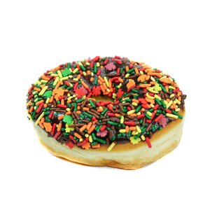 Order Chocolate Iced with Sprinkles  food online from Glazed Grinders store, Albuquerque on bringmethat.com