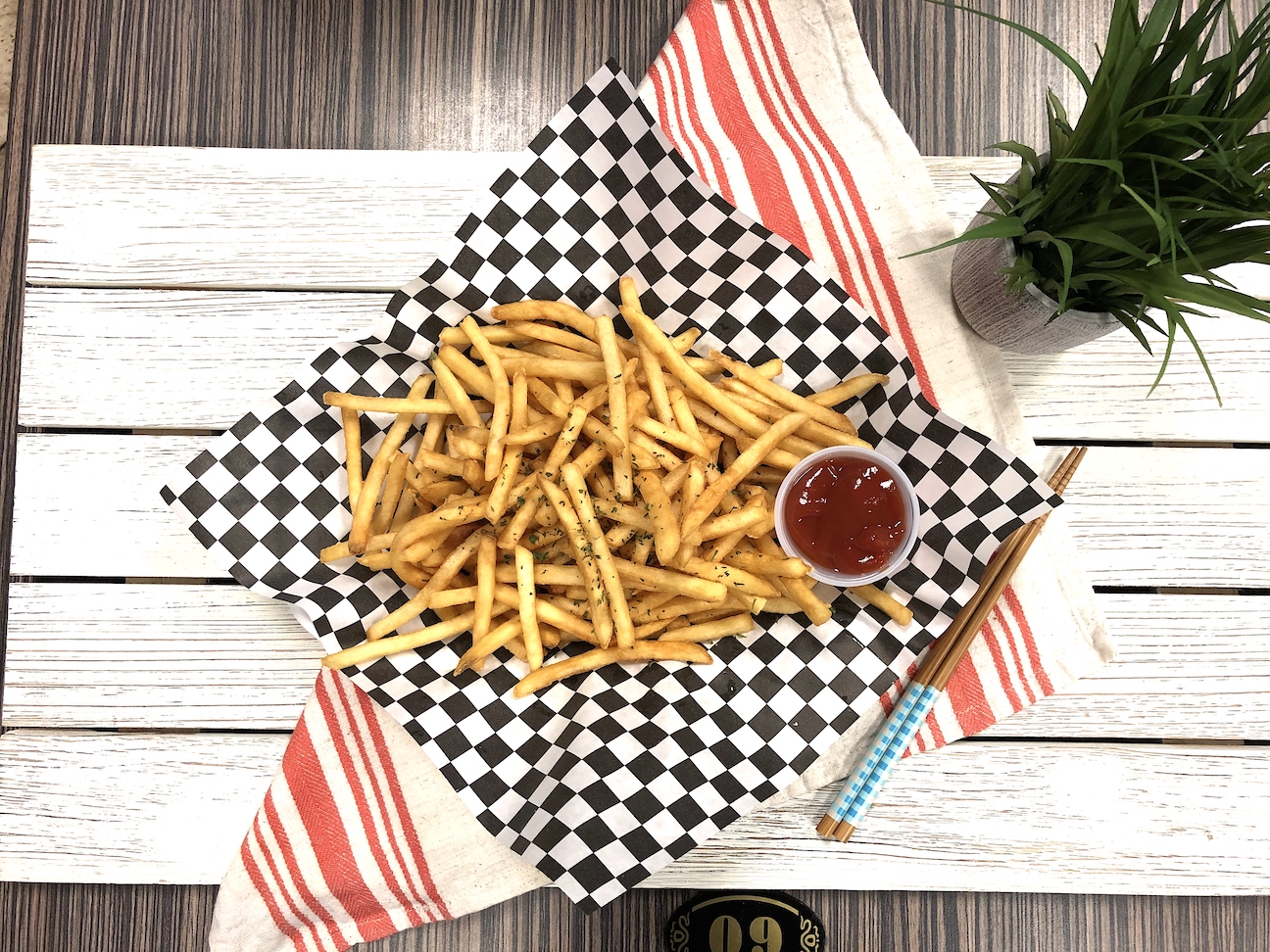 Order French Fries food online from Soo Ja Fusion Bistro store, Fremont on bringmethat.com
