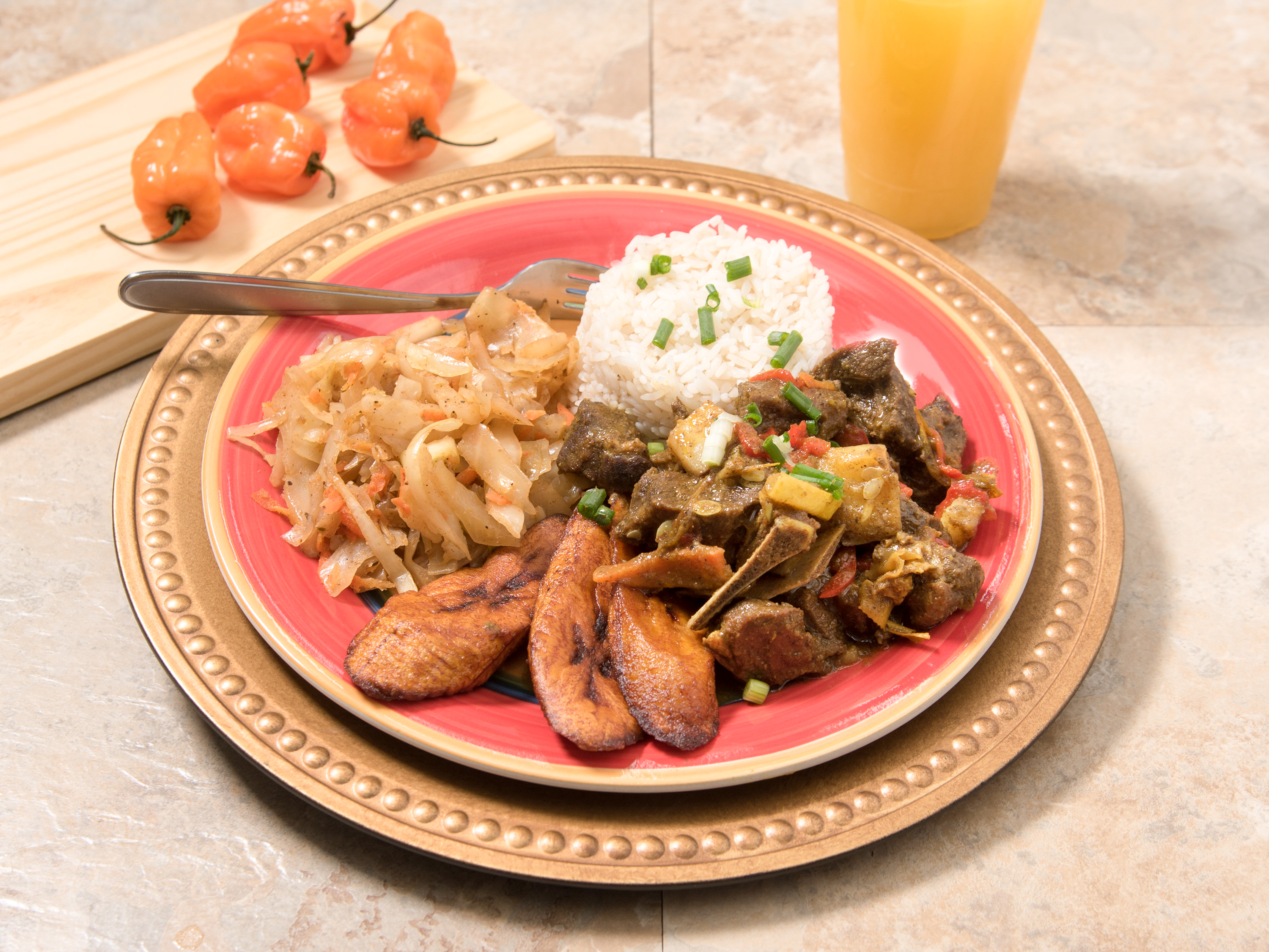 Order Curry Goat Platter food online from Rasta Kitchen store, Merchantville on bringmethat.com