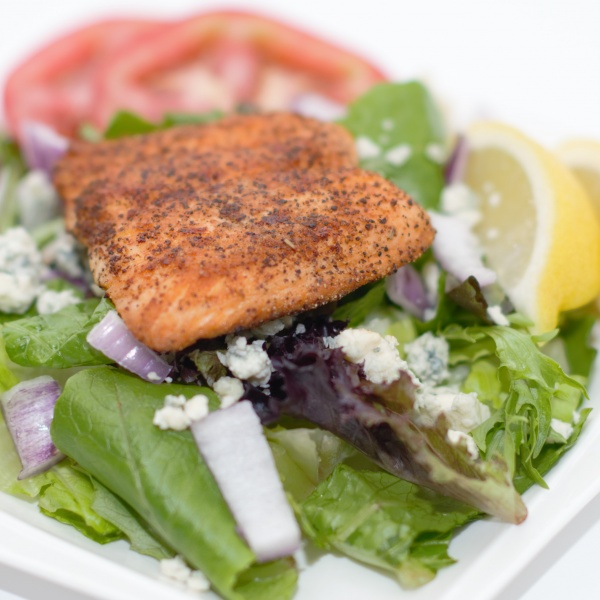 Order Salmon Salad food online from Soprano's Pizza & Pasta store, Seattle on bringmethat.com