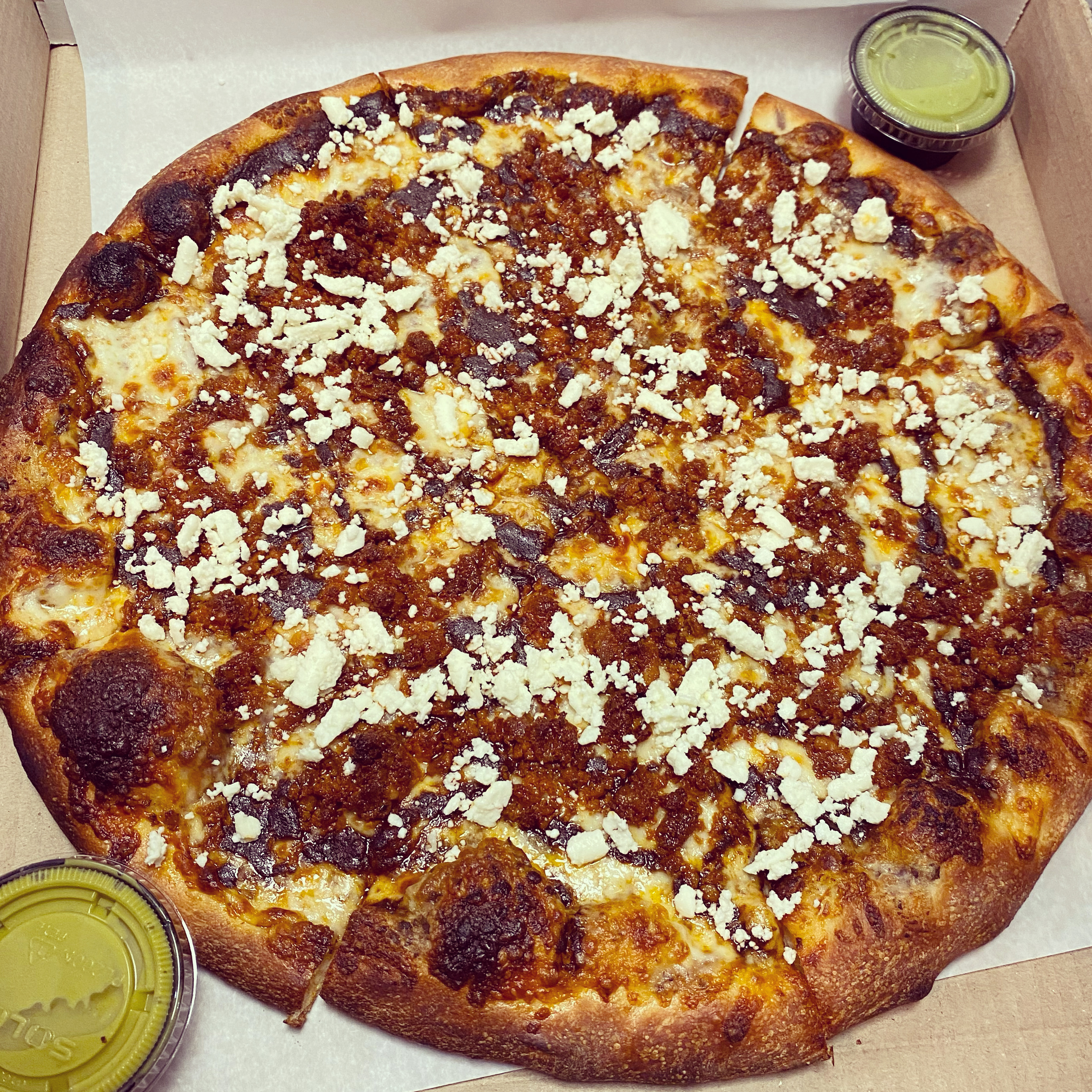 Order ¡Mas Mole Pizza!  food online from Chiquita Pizzeria store, Philadelphia on bringmethat.com